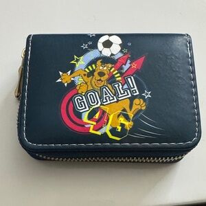 Scooby doo Cartoon minu Wallet with Soccer Design - Blue